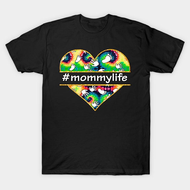 Hippie Heart Mommy Life T-Shirt by gotravele store